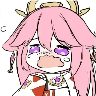 🌟 emoji Яэ Мико Telegram sticker 13 of 71