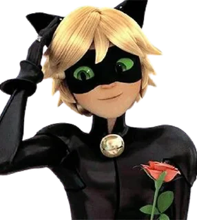 😺 emoji Cat Noir -  Miraculous : @Characters_stickers Telegram sticker 9 of 25