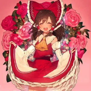 🌟 emoji 🍵 ও Reimu Hakurei ۵ → @KesitoMania Telegram sticker 8 of 120