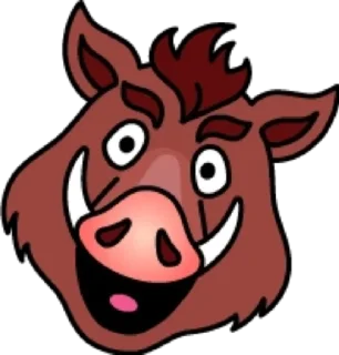 😳 emoji Кабан @modnyashki_vip Telegram sticker 14 of 25