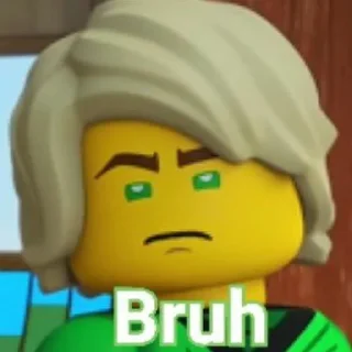 😂 emoji Ninjago "bruh" @Il_Ninja_Verde Telegram sticker 5 of 7