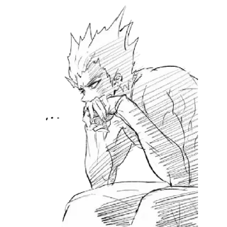 🥰 emoji Garou Telegram sticker 22 of 44