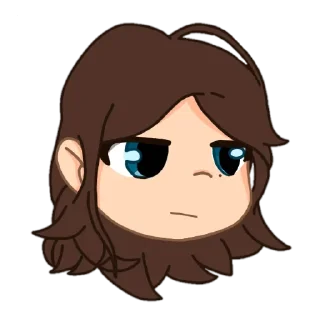 😐 emoji Friend Eva Telegram sticker 7 of 27