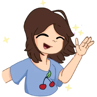 ✋ emoji Friend Eva Telegram sticker 15 of 27