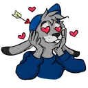 ❤ emoji Bunny Telegram sticker 16 of 59