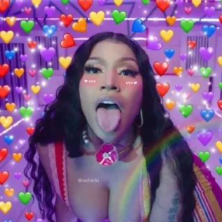 🥰 emoji NickiMinaj @StickersByBoggi #3 Telegram sticker 20 of 55