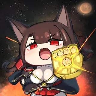❤️‍🔥 emoji ⌜ Akagi ❤️‍🔥 ⌟  ᨒ @KurumiFan ⛩️ Telegram sticker 7 of 120