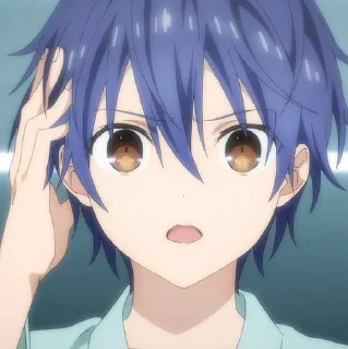 💙 emoji ⌜ Shido 💙 ⌟  ᨒ @KurumiFan ⛩️ Telegram sticker 17 of 53