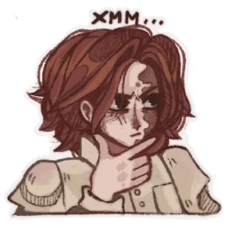 🤔 emoji Tomoko by Karanhara Telegram sticker 15 of 25