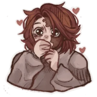 😍 emoji Tomoko by Karanhara Telegram sticker 12 of 25