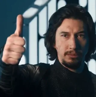 👍 emoji Kylo Ren ( By : @The_Phantom_Menace) Telegram sticker 10 of 39