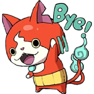 👋 emoji Yo-Kai Watch: Jibanyan  by @Il_Ninja_Verde Telegram sticker 2 of 22