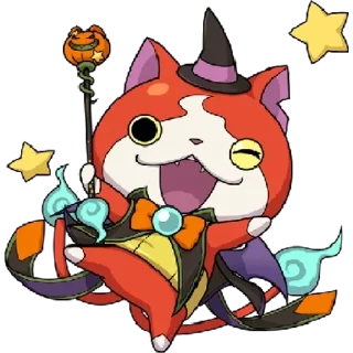 🎃 emoji Yo-Kai Watch: Jibanyan  by @Il_Ninja_Verde Telegram sticker 13 of 22