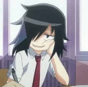 😐 emoji Tomoko @fuckwhatever Telegram sticker 1 of 42