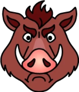 😡 emoji Кабан @modnyashki_vip Telegram sticker 22 of 25