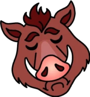 😞 emoji Кабан @modnyashki_vip Telegram sticker 16 of 25