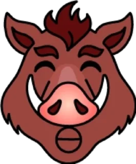 😘 emoji Кабан @modnyashki_vip Telegram sticker 13 of 25