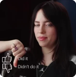 😱 emoji Billie eilish pt 1 | @byverrmy Telegram sticker 14 of 119