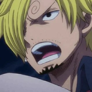 🎷 emoji ◈『 sanji 』◈ @ka_anime_sticker Telegram sticker 15 of 100