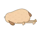 🫠 emoji Diggy animated All Telegram sticker 21 of 50