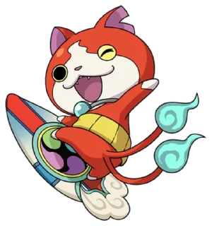 🏄 emoji Yo-Kai Watch: Jibanyan  by @Il_Ninja_Verde Telegram sticker 22 of 22