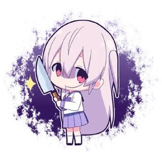🔪 emoji 𝓑𝔂" @LollyGif|@LollySticker "🦄💜 Telegram sticker 16 of 34
