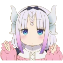 😇 emoji Kobayashi-san@Nekostickerss Telegram sticker 23 of 119