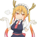 😏 emoji Kobayashi-san@Nekostickerss Telegram sticker 19 of 119