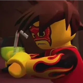 😔 emoji Ninjago: Kai | @Il_Ninja_Verde Telegram sticker 15 of 40