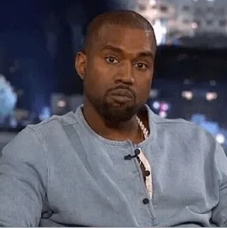 😐 emoji 'Kanye West | @iStickerLand, Telegram sticker 18 of 56