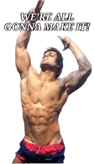 💪 emoji Zyzz Telegram sticker 14 of 28