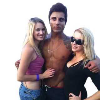 👨‍👩‍👧 emoji Zyzz Telegram sticker 16 of 28