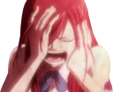 😭 emoji Erza Scarlet-Sama Telegram sticker 21 of 28