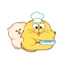 👨‍🍳 emoji Happy Kitty😺-@MochaStickers Telegram sticker 11 of 45