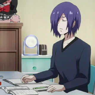 ❄ emoji Touka Kirishima Telegram sticker 17 of 33