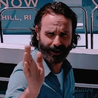 👋 emoji Rick Grimes by @Lieutenant_Nightwolf Telegram sticker 12 of 120