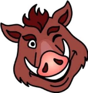 😉 emoji Кабан @modnyashki_vip Telegram sticker 7 of 25