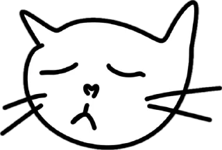 ☹️ emoji Risovani kisik Telegram sticker 1 of 17