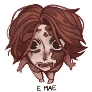 😧 emoji Tomoko by Karanhara Telegram sticker 24 of 25