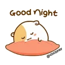 😴 emoji Hamster Bean 🐹@MochaStickers Telegram sticker 5 of 10
