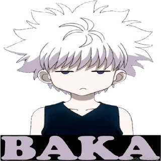 😑 emoji Killua @R666d1 Telegram sticker 23 of 65