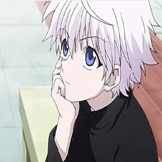 🤔 emoji Killua @R666d1 Telegram sticker 8 of 65