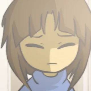💙 emoji •/ Frisk /• by : @Undertale_Stickers Telegram sticker 6 of 38