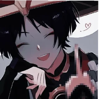 🖕 emoji Скарамучча Telegram sticker 23 of 35