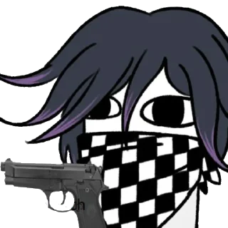 🖤 emoji Kokichi oma Telegram sticker 14 of 120