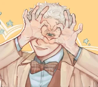 🌟 emoji good omens: Aziraphale Telegram sticker 16 of 55
