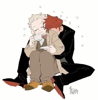 🌟 emoji good omens: Aziraphale Telegram sticker 21 of 55