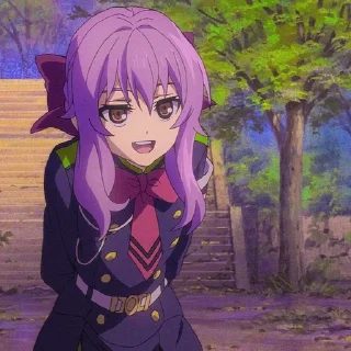 🌟 emoji ✠ Shinoa Hiiragi ※ @KesitoMania Telegram sticker 17 of 80
