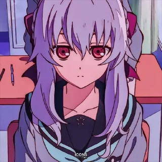 🌟 emoji ✠ Shinoa Hiiragi ※ @KesitoMania Telegram sticker 23 of 80