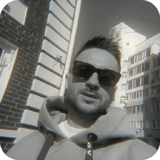🌟 emoji ЧБ Сергей Лазарев @h9lPs1 Telegram sticker 15 of 33